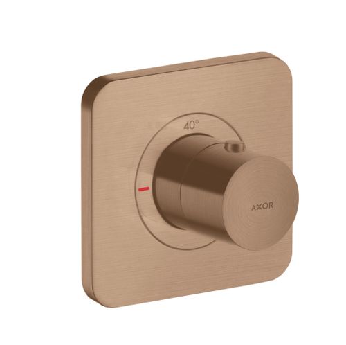 AXOR-HG-AXOR-Citterio-E-Thermostat-120-120-Unterputz-Brushed-Red-Gold-36702310 gallery number 1